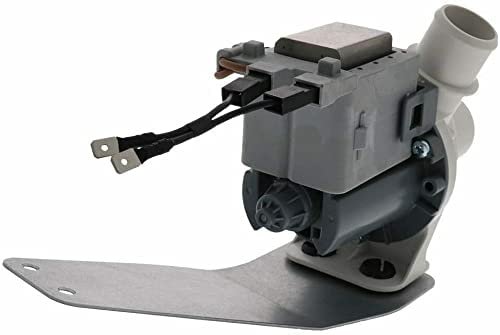 GLOB PRO SOLUTIONS 175D3834P008 2754597 CKD1383 Washer Drain Pump Assembly Black 5" ¾ large Approx. Metallic Support Replacement for and compatible with General Electric Hotpoint Heavy DUTY