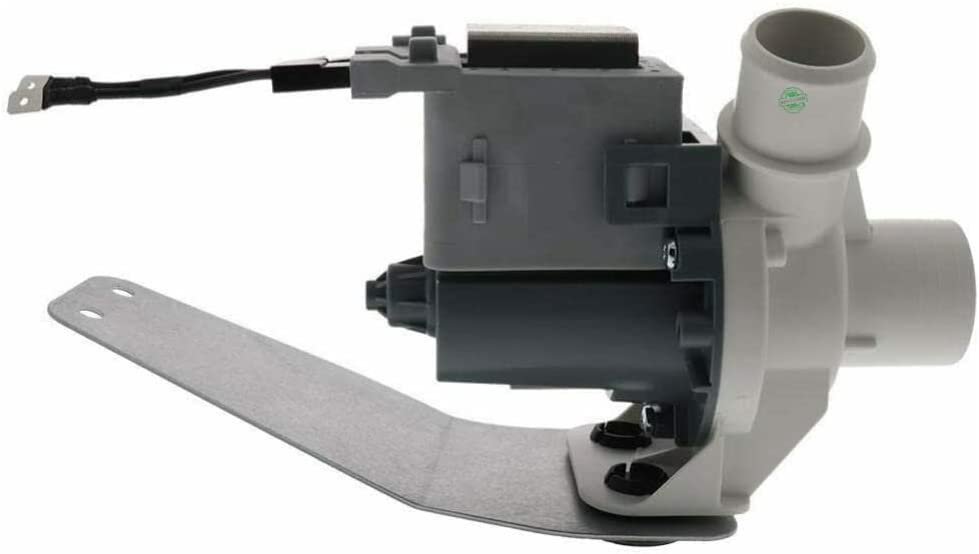 GLOB PRO SOLUTIONS 175D3834P008 2754597 CKD1383 Washer Drain Pump Assembly Black 5" ¾ large Approx. Metallic Support Replacement for and compatible with General Electric Hotpoint Heavy DUTY