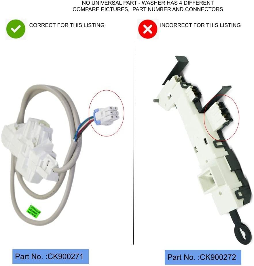 GlobPro PD00035273 EAP12072637 AP6225255 PS12072637 Washer Door Lock Switch New Design Replacement for and compatible with Samsung Heavy DUTY