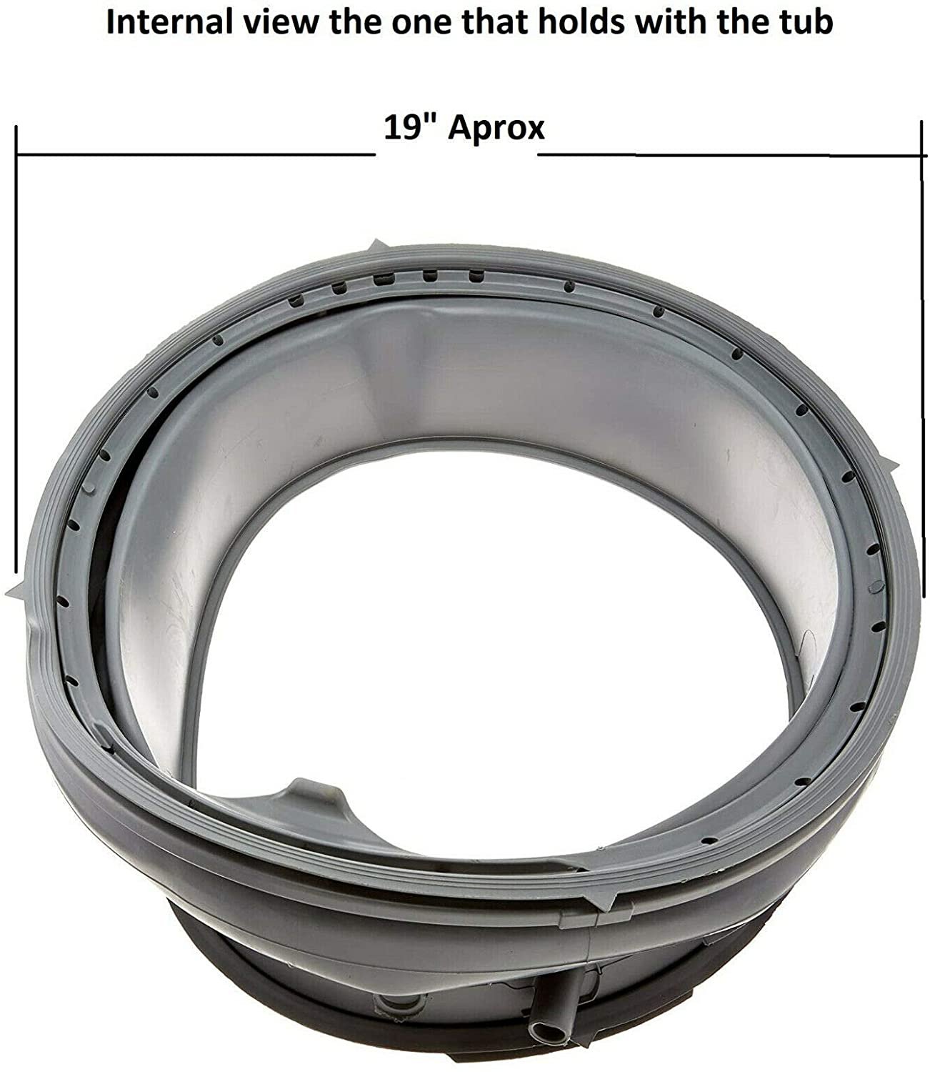 Global Solutions - WH45X10075 Washer Door Boot gasket Seal 19" Fits WH45X10075