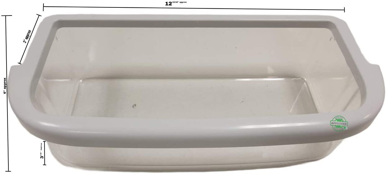 GlobPro 67003606-67003777-67004451-W10371194 Refrigerator Shallow Door Bin 12 15/16 length Approx. Most USA Appliances 67003606-67003777-67004451-W10371194 Heavy DUTY