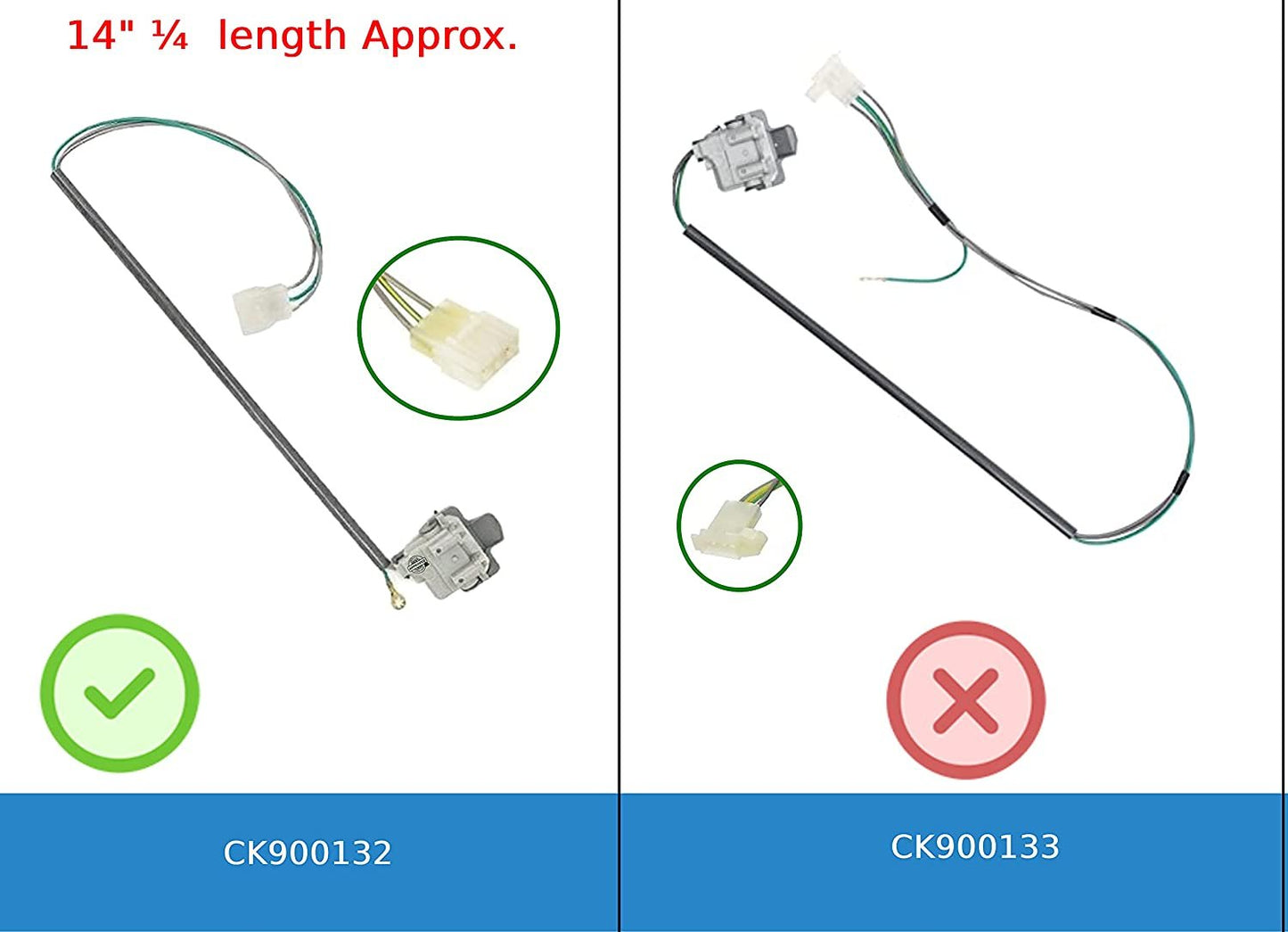 GlobPro PD00024284 PS11722098 AP5983746 EAP11722098 Washer Lid Switch Assembly 14" ¼ length Approx. Replacement for and compatible with Whirlpool Estate KitchenAid Kenmore/Sears Heavy DUTY