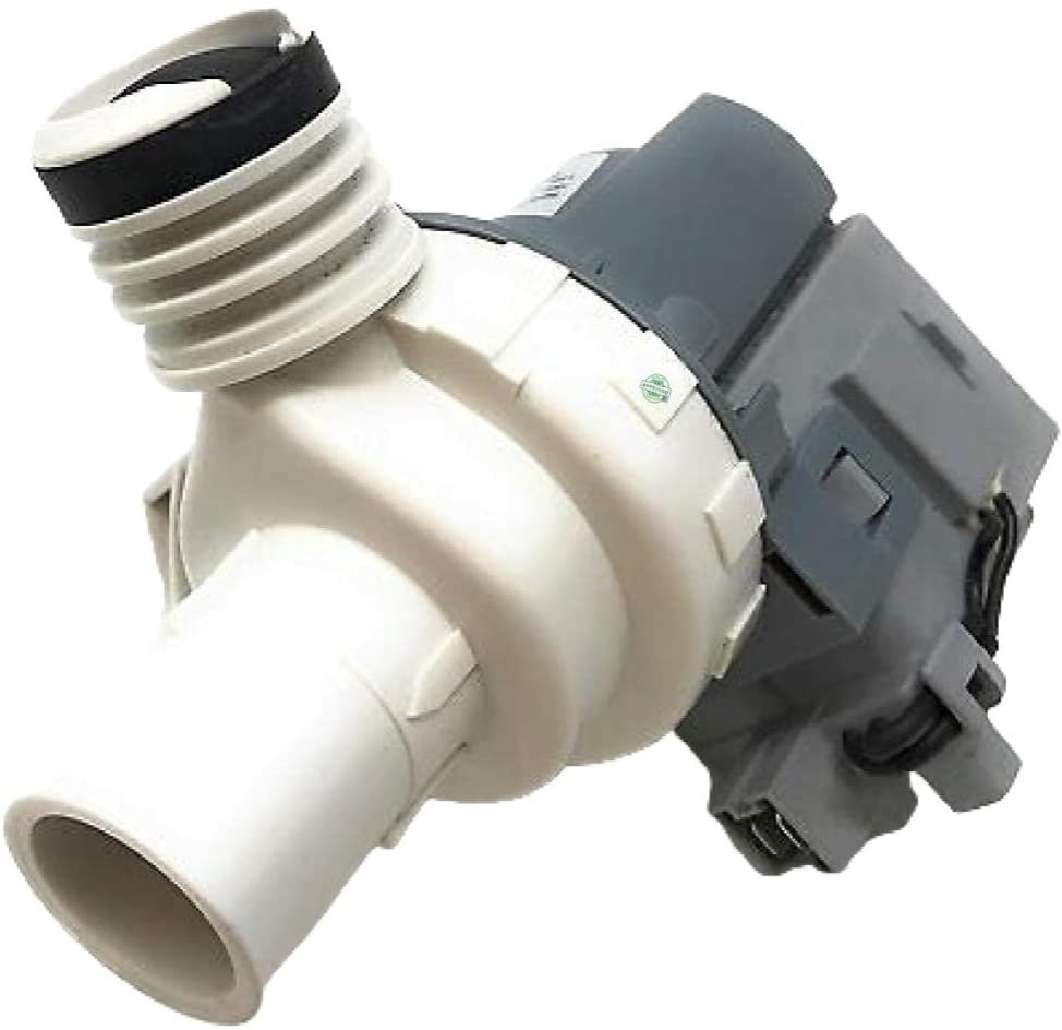 GLOB PRO SOLUTIONS 34001340 1185351 CKD2110 Washer Drain Pump Assembly 6" Length Approx. Replacement for and compatible with Maytag Whirlpool Heavy DUTY