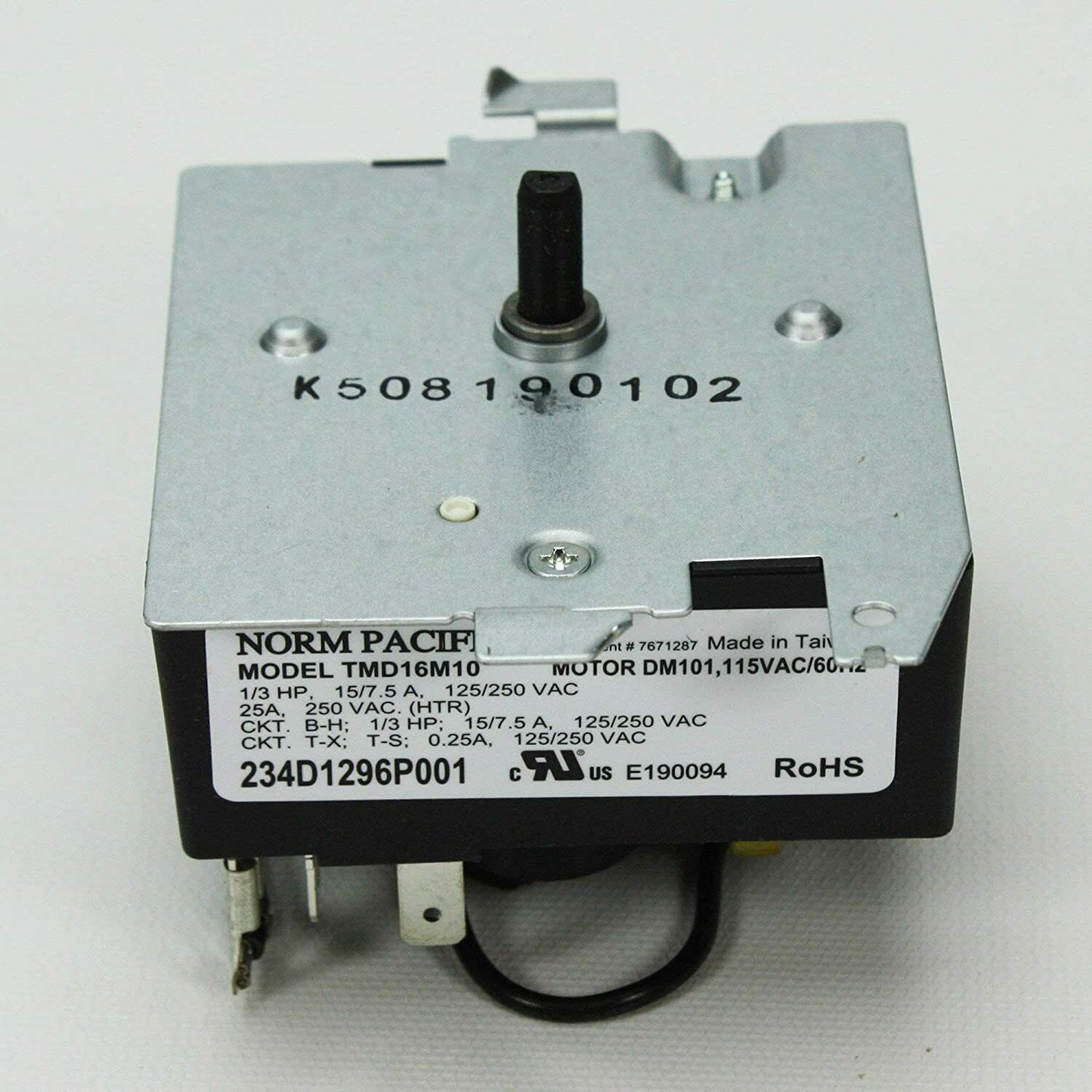 GTDP400GM1WS -Dryer timer Model TMD16M10 234D1296P001 GTDP490ED3WS