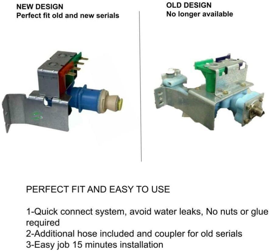 GLOB PRO SOLUTIONS Model X74-QC1 CKD1336 Refrigerator Water Valve Replacement for and compatible with Model X74-QC1 Heavy DUTY