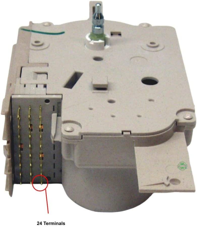 GLOB PRO SOLUTIONS 175D6347P024 1811500 CKD1900 Washer Timer 24 Terminals 7" Length Approx. Replacement for and compatible with General Electric Hotpoint Heavy DUTY