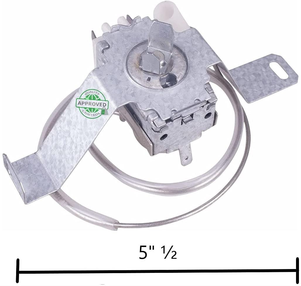 GlobPro 2200859 2200830 2210378 2210379 WP2200859VP Frigde Air Cold Control Thermostat 5" ½ length Approx. Replacement for and compatible with Whirlpool Roper Kenmore KitchenAid Heavy DUTY
