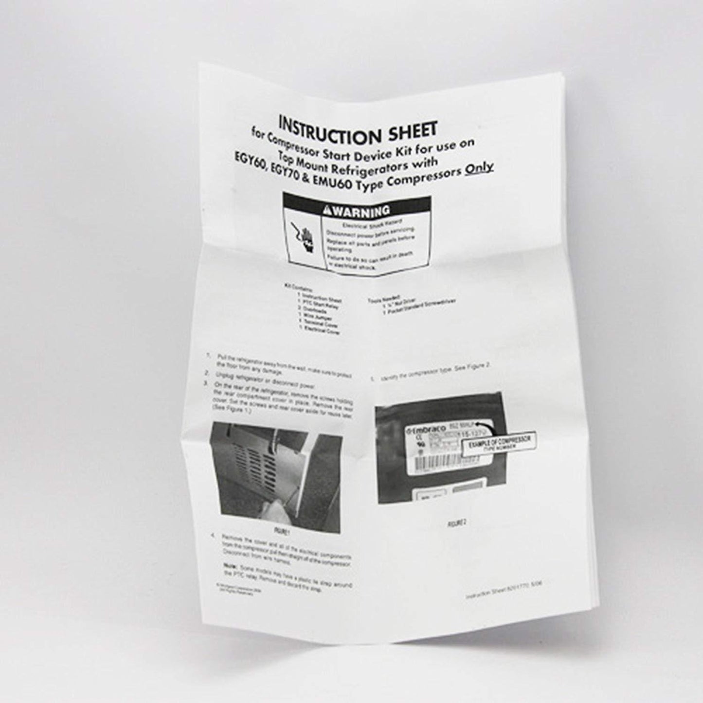 W10174592 FREE EXPEDITED Whirlpool Kenmore Refrigerator Compressor Start Device Kit W10174592