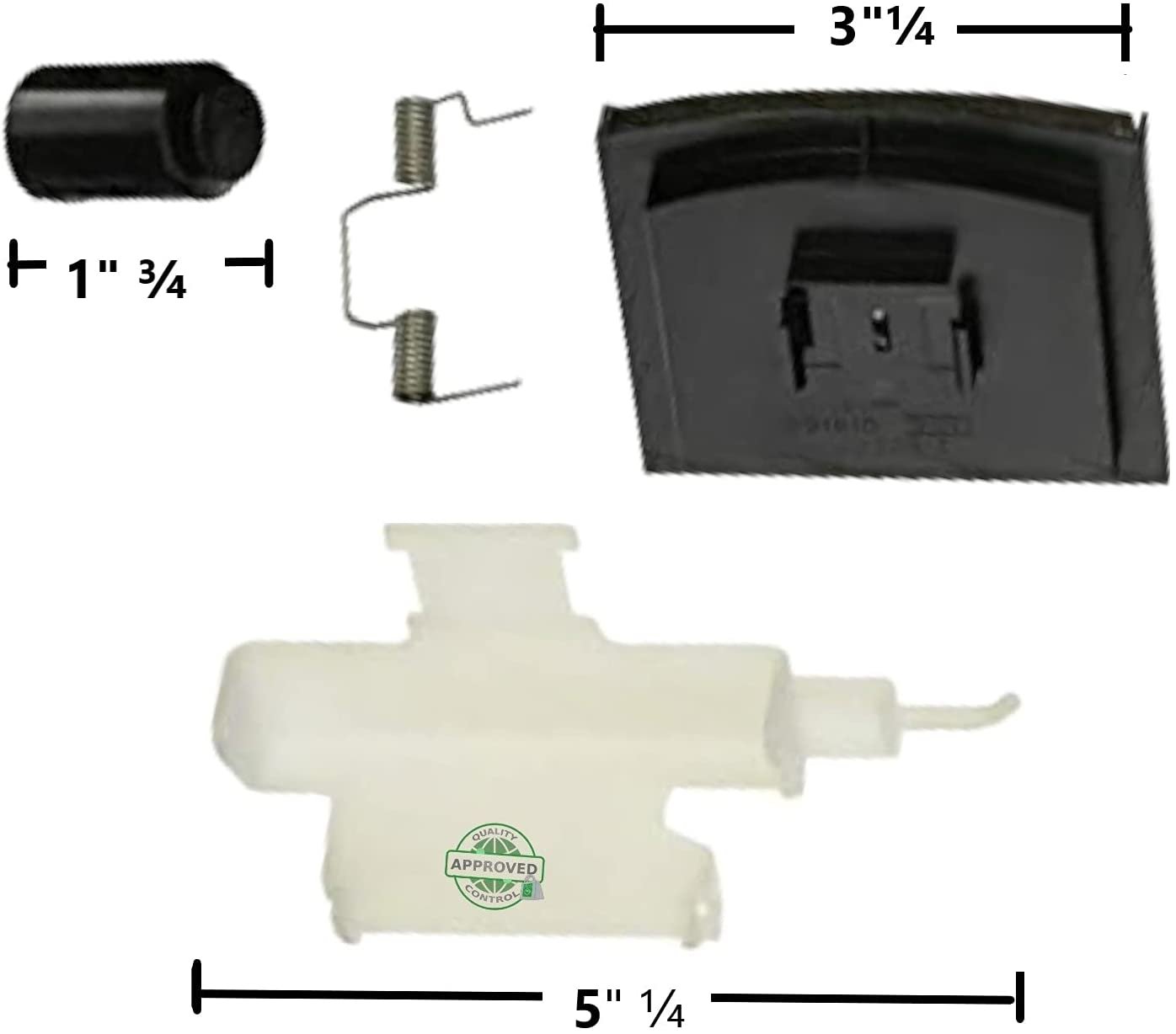 GlobPro W10823377 Frid Ice Door Dispenser Kit 3"¼ x 1" ¾ x 5" ¼ Replacement for and compatible with KitchenAid Whirlpool Estate Kenmore Heavy DUTY