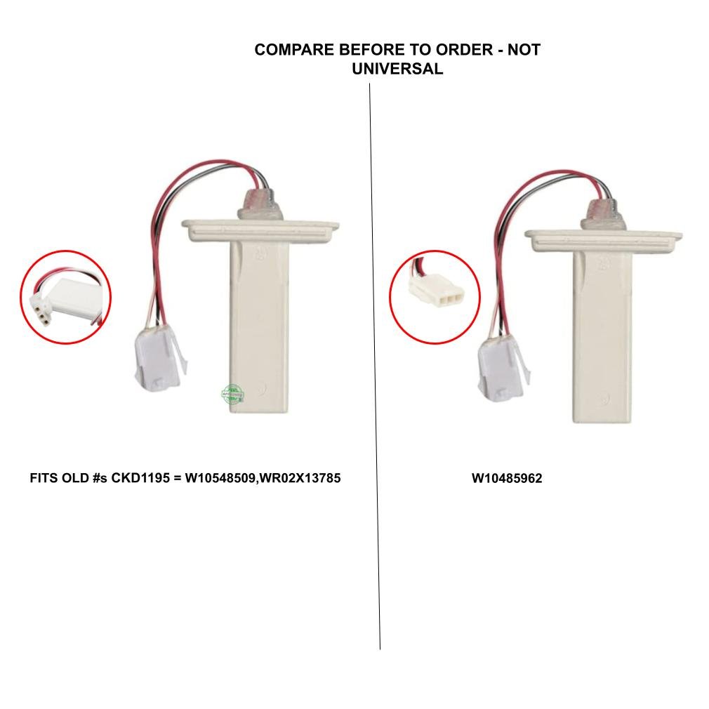 GlobPro 3015146-WR02X12479 Ice Cube Maker Water Fill Sensor 3 terminals Replacement for and compatible with General Electric brands include 3015146-WR02X12479 Heavy DUTY