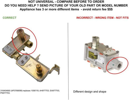 GLOB PRO SOLUTIONS AP3768099 PS977703 EAP977703 CKD3375 Dual Oven Safety Valve