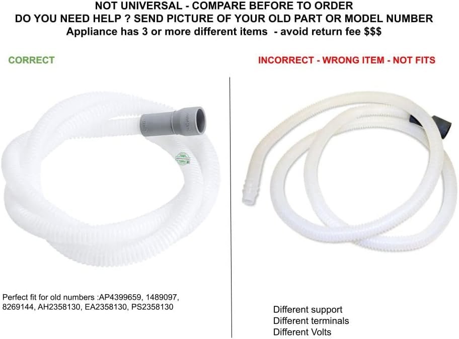 GLOB PRO SOLUTIONS AP4399659 EAP2358130 PS2358130 PD00002665 CKD3294 Drain Hose