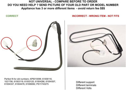 GLOB PRO SOLUTIONS 61003119 1021756 61003120 61004286 61004307 CKD3292 Defrost Heater & Thermostat