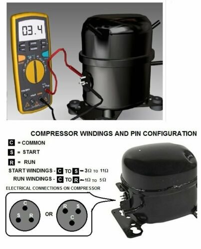 GlobPro 197D8031P005 CK900368 Fits Embraco Compressor Start Relay 1/4 terminal Replacement for and compatible with GE Hotpoint Heavy DUTY