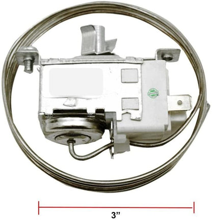 GLOB PRO SOLUTIONS WR09X0237 WR09X0259 WR09X0296 WR09X0337 CKD1764 Refrigerator Control Temperature 2 Terminals 3" Length Approx. Replacement for and compatible with General Electric Heavy DUTY