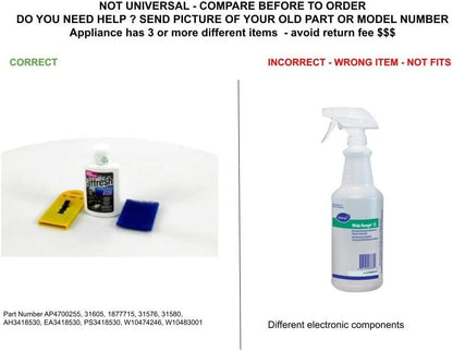 GLOB PRO SOLUTIONS 31576 1877715 31580 31605 W10474246 CKD4828 Cooktop Cleaner Kit