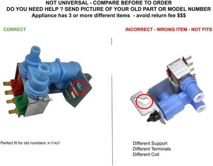 GLOB PRO SOLUTIONS WPW10247599 CKD4342 Water Valve