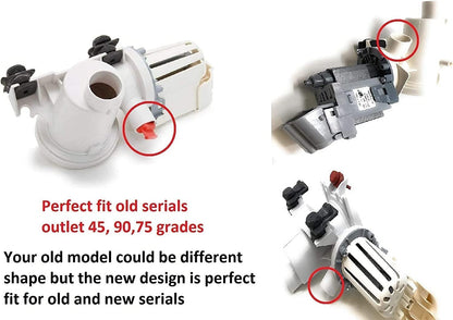 GLOB PRO SOLUTIONS W10422024 4447949 W10515401 CKD2152 Washer Front Load Water Drain Pump Replacement for and compatible with Whirlpool Heavy DUTY