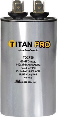 Packard TOCF25 25 MFD 440/370V/OVAL Capacitor