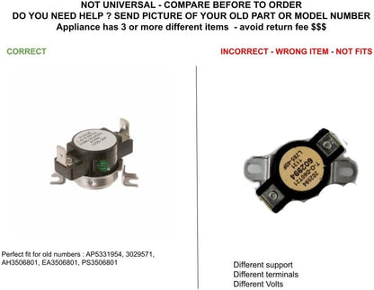 GLOB PRO SOLUTIONS WE4M528 CKD3217 Safety Thermostat