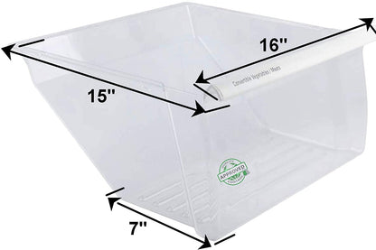 GlobPro 2173385 2173387 2173696 2175073 Refrigerator Crisper Drawer 16" length Approx. Replacement for and compatible with Whirlpool Roper Estate 2173385 2173387 2173696 2175073 Heavy DUTY