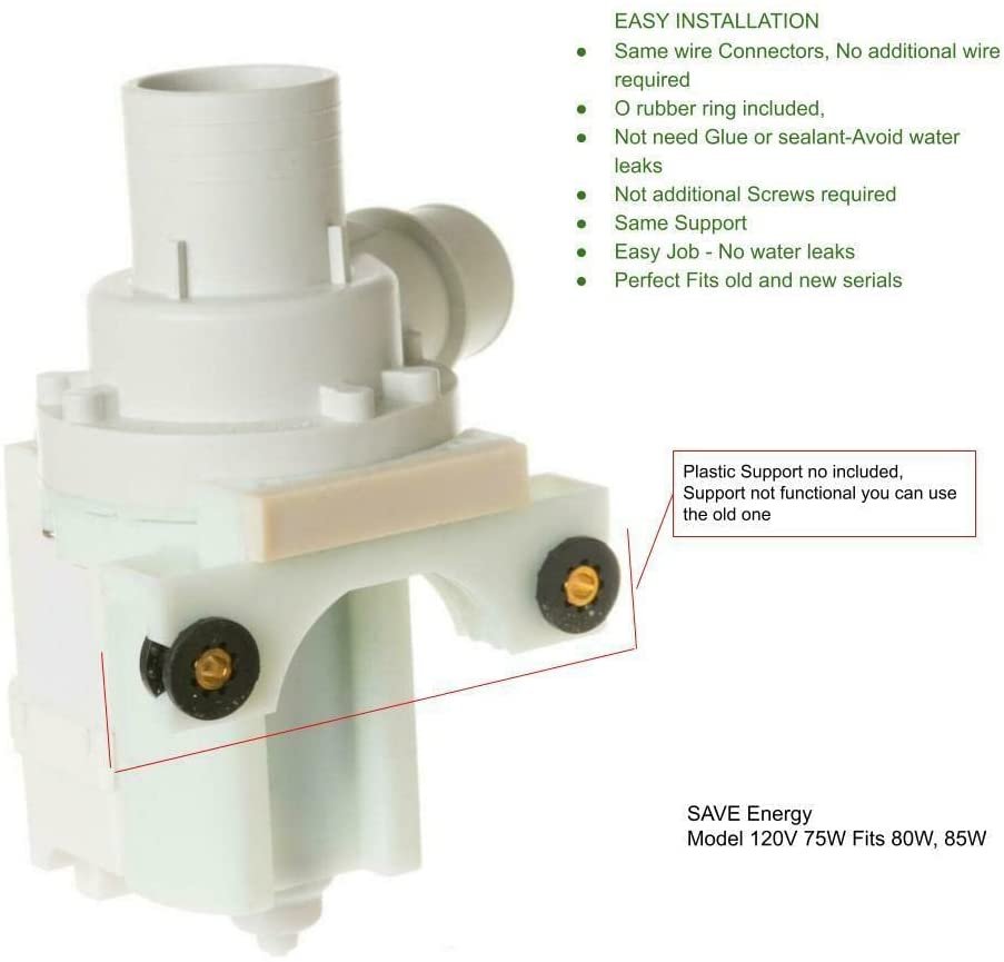 GLOB PRO SOLUTIONS DP040-064 CKD2038 Washer Water Drain Pump Motor Old #s 228C2389P001 DP035-043 Heavy DUTY
