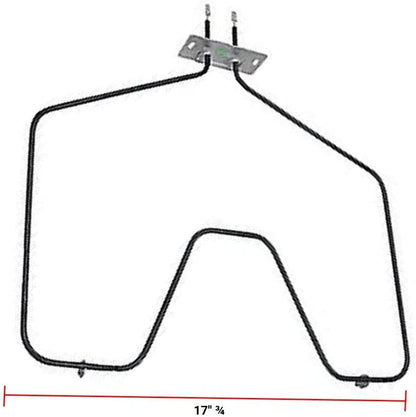 GLOB PRO SOLUTIONS AP5306676 CH44X10009 ERB44X10009 CKD1321 Range Bake 17" ¾ length Approx. Replacement for and compatible with Heavy DUTY