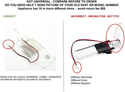 GLOB PRO SOLUTIONS 5304442816 1196681 7241685704 CKD2819 Water Dispenser Actuator compatible with Electrolux, Frigidaire, Kenmore White Westinghouse