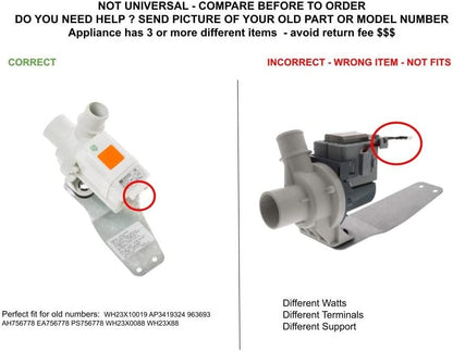 GLOB PRO SOLUTIONS WH23X0088 WH23X88 CKD4004 Pump & Bracket Asm