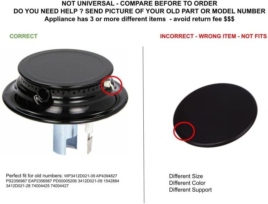 GLOB PRO SOLUTIONS 3412D021-09 1542884 3412D021-28 74004425 74004427 CKD4485 Surface Burner