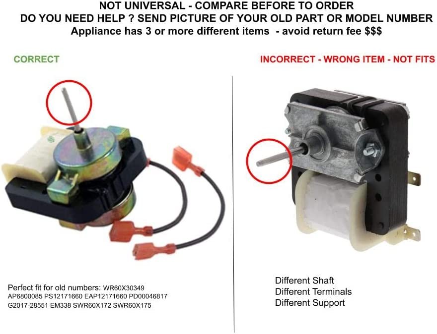 GLOB PRO SOLUTIONS 12002744 CKD5306 Evaporator Fan Motor Kit