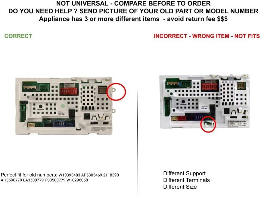 GLOB PRO SOLUTIONS W10296058 2118390 CKD4364 Electronic Control Board