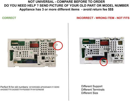 GLOB PRO SOLUTIONS W10296058 2118390 CKD4364 Electronic Control Board