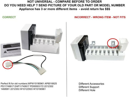 GLOB PRO SOLUTIONS WPW10190961 CKD5248 Ice Maker Assembly