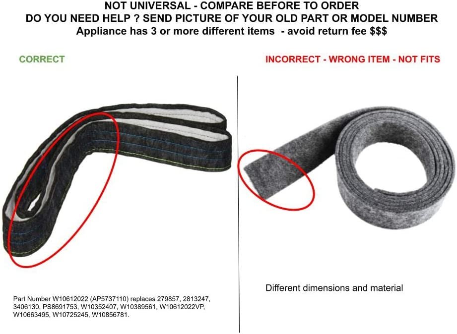 GLOB PRO SOLUTIONS 2813247 CKD5087 Felt Drum Seal