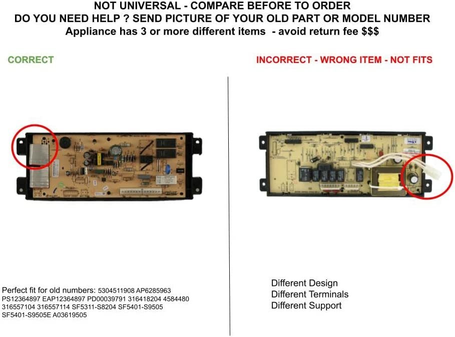 GLOB PRO SOLUTIONS 5304511908 CKD5658 Oven Control Board