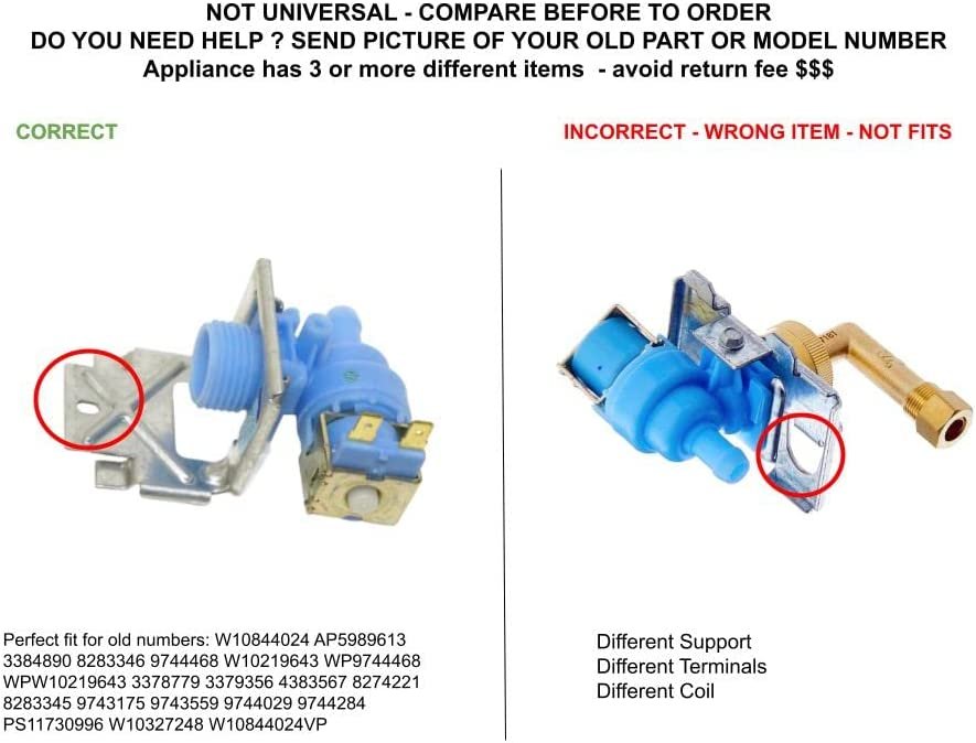 GLOB PRO SOLUTIONS 9744468 4383567 3379356 3384890 8274221 CKD4292 Water Inlet Valve