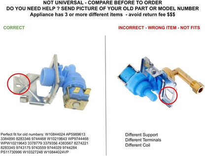 GLOB PRO SOLUTIONS 9744468 4383567 3379356 3384890 8274221 CKD4292 Water Inlet Valve