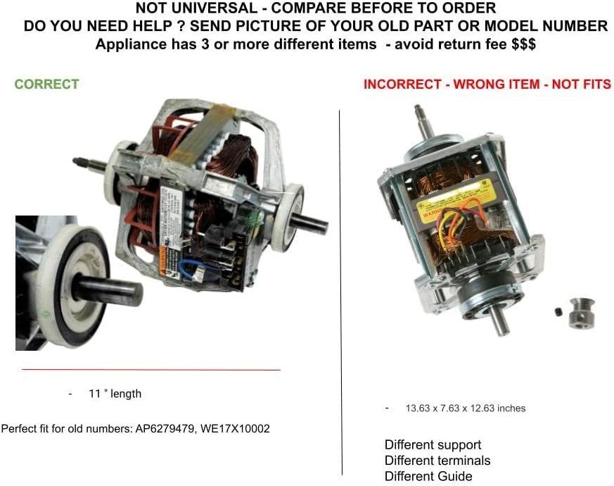 GLOB PRO SOLUTIONS AP6279479 PD00064679 CKD3589 Kit Motor and Pulley Jum