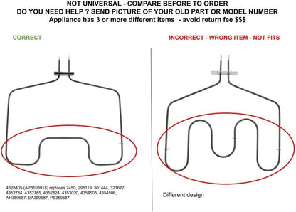 GLOB PRO SOLUTIONS YCH2858 CKD2984 Oven Bake Element