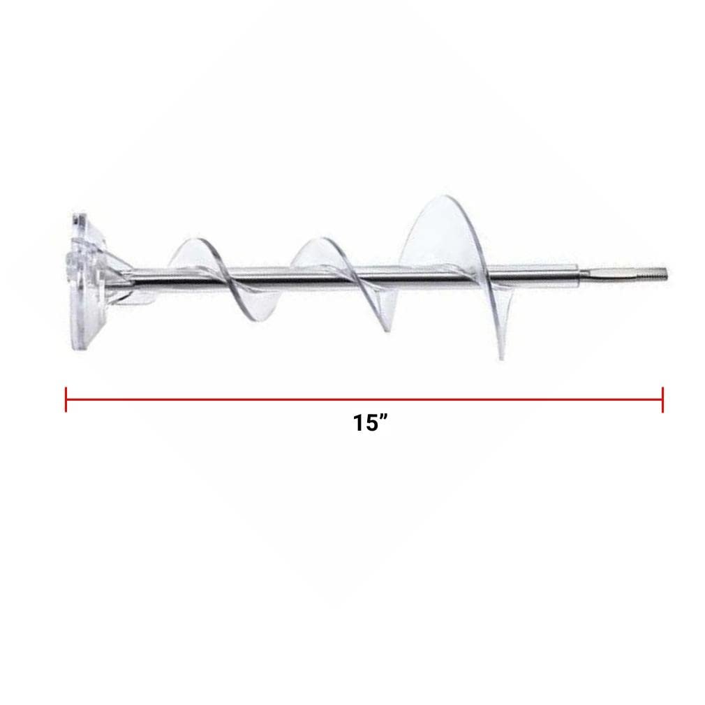 GLOB PRO SOLUTIONS WR17X11939 CKD2460 Refrigerator Ice Dispenser Auger 15" Length Approx. Replacement for and Compatible with General Electric Hotpoint Heavy Duty