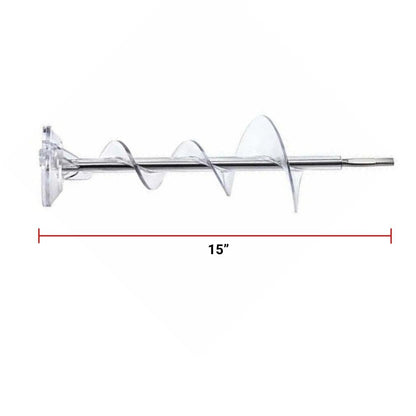 GLOB PRO SOLUTIONS WR17X11939 CKD2460 Refrigerator Ice Dispenser Auger 15" Length Approx. Replacement for and Compatible with General Electric Hotpoint Heavy Duty