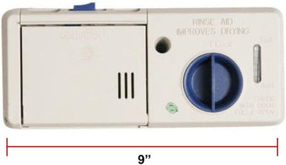 GLOB PRO SOLUTIONS WPW10671905 CKD2279 Diswasher Detergent Dispenser 9" Length Approx. Replacement for and compatible with Whirlpool Heavy DUTY