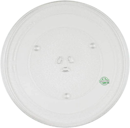 GlobPro WB49X10063 Microwave Turntable Glass Plate 14 ¼ Inches Replacement for and compatible with GE WB49X10063 Heavy DUTY