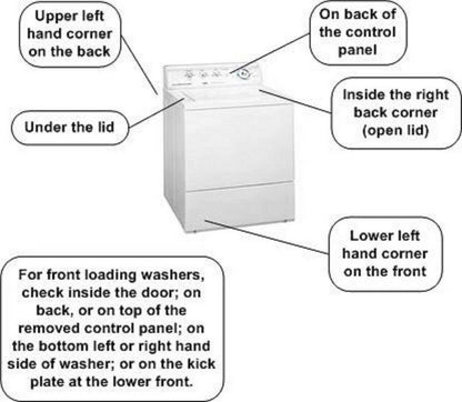 ReplacementParts - Washer Timer Knob White 3957821, 3957824, 8274390