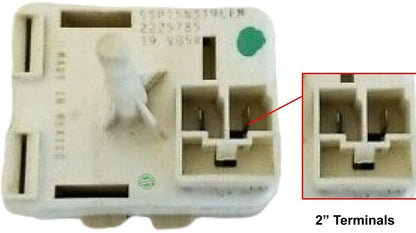 GLOB PRO SOLUTIONS AP6006764 PS11739840 PD00063627 CKD1792 Refrigerator Start Switch 2 Terminals 1" ¾ length Approx. Replacement for and compatible with Roper Whirlpool Estate Kenmore Heavy DUTY