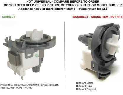 GLOB PRO SOLUTIONS AP6010255 PS11743433 EAP11743433 PD00002334 CKD3473 Drain Pump