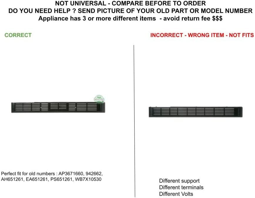 GLOB PRO SOLUTIONS WB7X10530 942662 CKD3447 Vent Grille