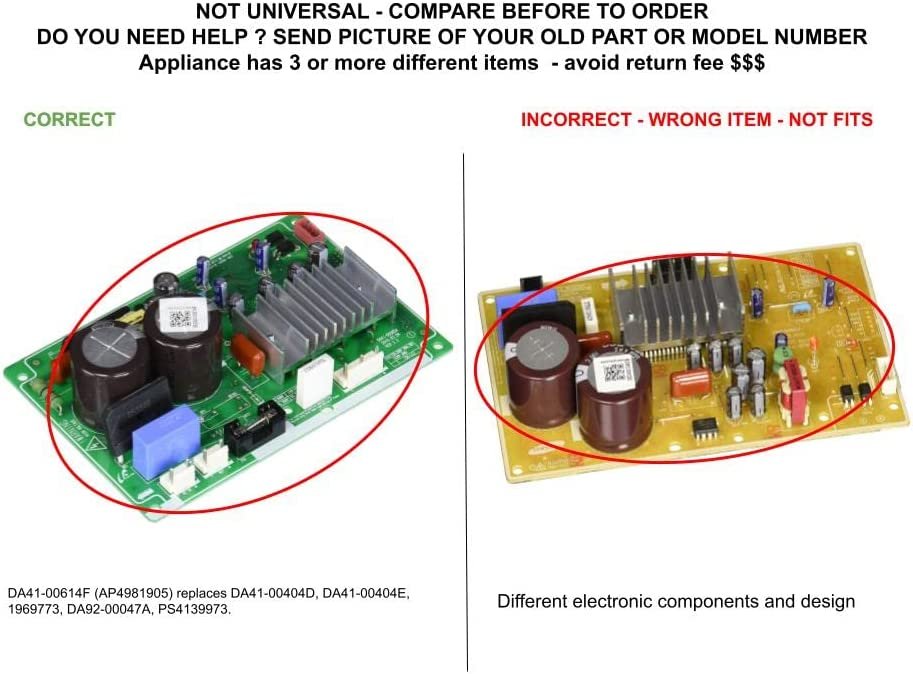 GLOB PRO SOLUTIONS DA41-00404E 1969773 DA41-00404L DA41-00614F DA92-00047A CKD3709 Inverter Control Board