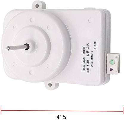 GLOB PRO SOLUTIONS 2188874 1065075 W10508362 W11042567 CKD1915 Refrigerator Condenser Fan Motor 4 Terminals 4" ¼ Length Approx. Replacement for and compatible with Whirlpool KitchenAid Heavy DUTY